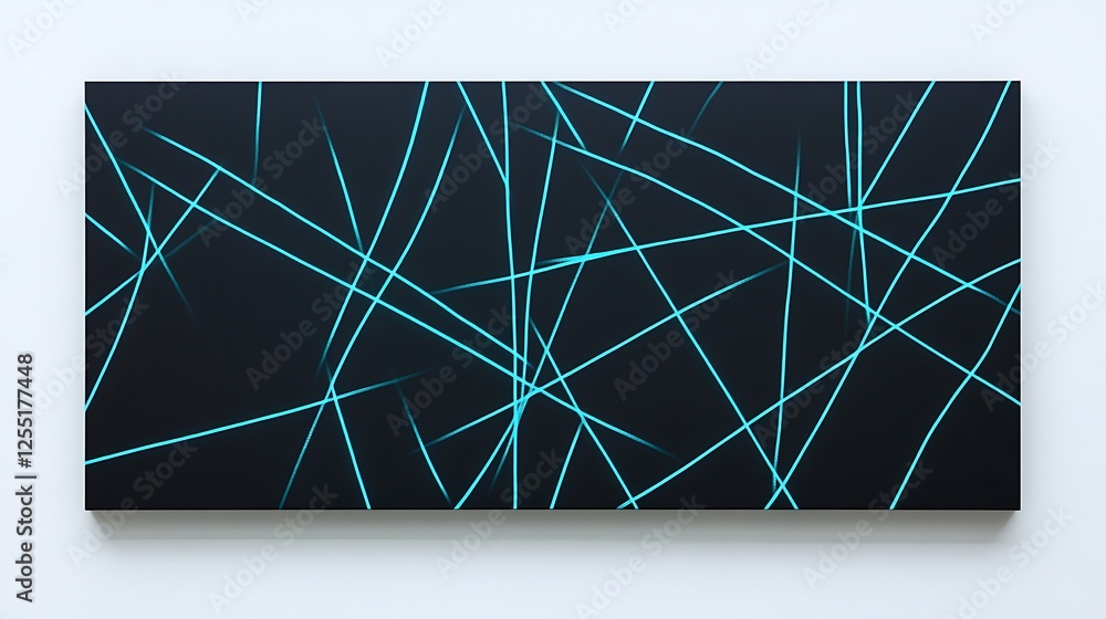 Poster abstract lines on dark background. potential use for posters or digital art