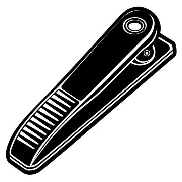 recommend clip art: Nail clippers on isolated white background vector art illustration
