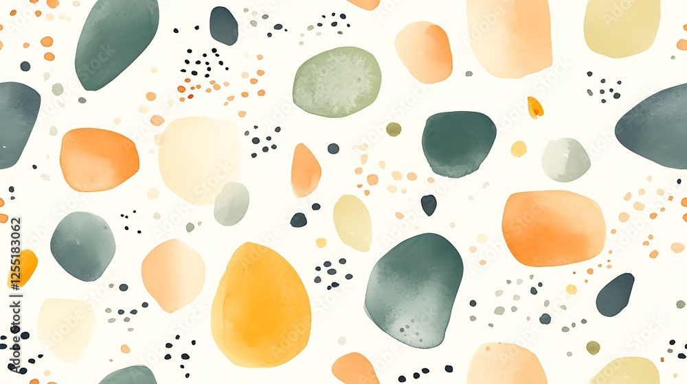 Aufkleber abstract shapes seamless pattern