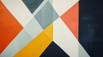 Colorful geometric wall pattern