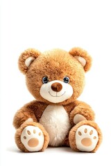 Obraz premium Playful teddy bear cozy home toy photography bright environment close-up childhood memories