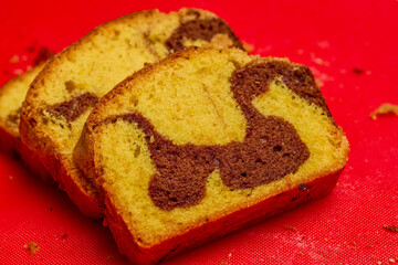Delicious slices of cake ready to be served