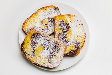 Delicious slices of cake ready to be served