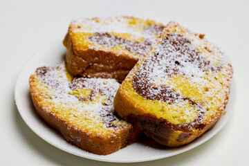 Delicious slices of cake ready to be served