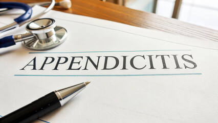 A disease or medical condition appendicitis . For a lecture, post, publication, article or essay. title  word health