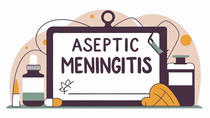 A disease or medical condition aseptic meningitis. For a lecture, post, publication, article or essay. word medical things