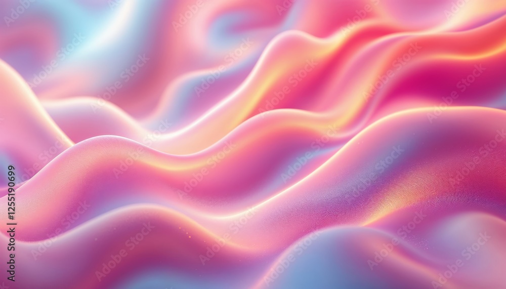 Poster delicate woven gradient waves a mesmerizing interplay of color and texture