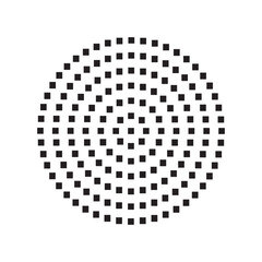Tech Digital Square Dots Pattern