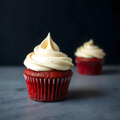 cupcake with cream
