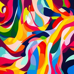 Abstract Colorful Shapes Background Design