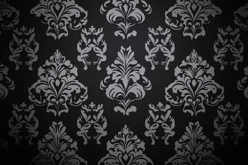 Elegant noir pattern for vintage inspired design and decor