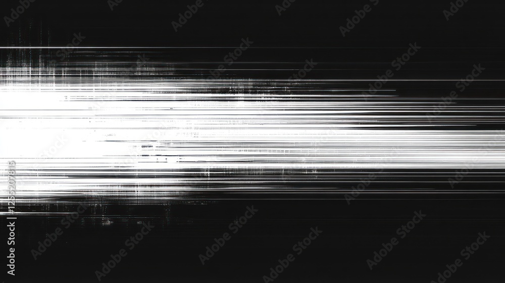 Poster abstract light streaks creating a dynamic motion effect with a dark background, ideal for modern des