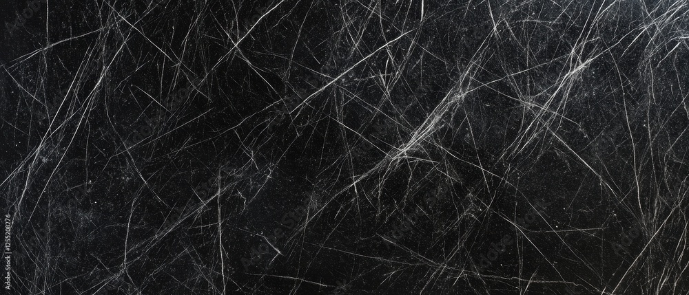 Poster abstract black background with web-like lines and texture, ideal for backgrounds in digital design, 