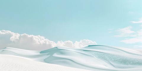 A minimalist artwork with a subtle sky blue background, Organic forms and subtle textures, Modern minimalist style