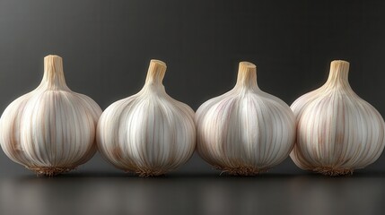 Obraz premium garlic isolated on transparent background