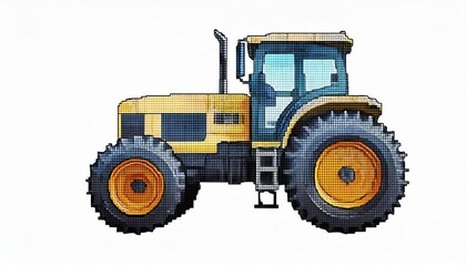 Fototapeta premium tractor isolated on white