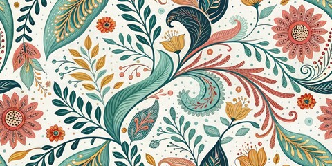 Vintage Nature Wall Art Background, Organic Shapes, Botanical Print, Retro Aesthetic,  Nature Inspired Decor