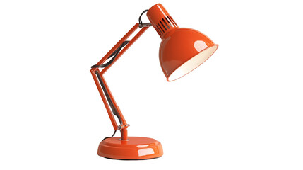 Vibrant Orange Desk Lamp with Adjustable Arm