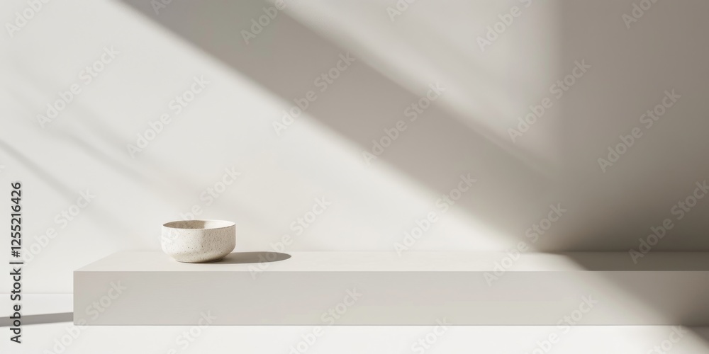 Poster A minimalist composition featuring a stark white backdrop, Abstract minimalistic design with minimalist patterns, Contemporary minimalist style