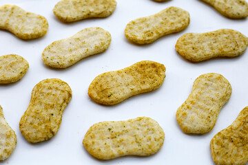 Japanese rice crackers with nori seaweed