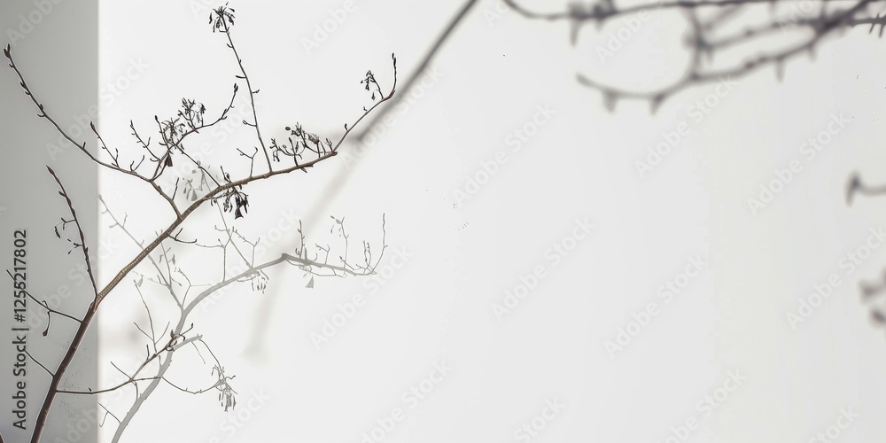 Poster a minimalist composition featuring a stark white backdrop, abstract minimalistic design with organic