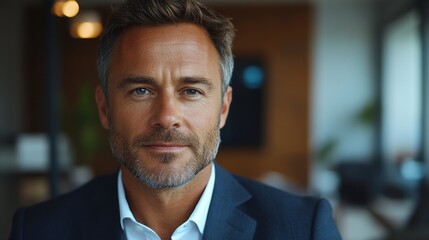 Fototapeta premium Businessman portrait office photography indoor close-up professional