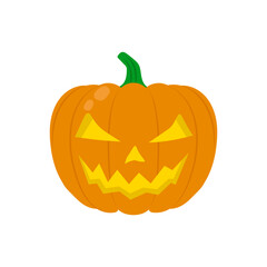 Halloween Pumpkin, Halloween Vector Illustration, Isolated