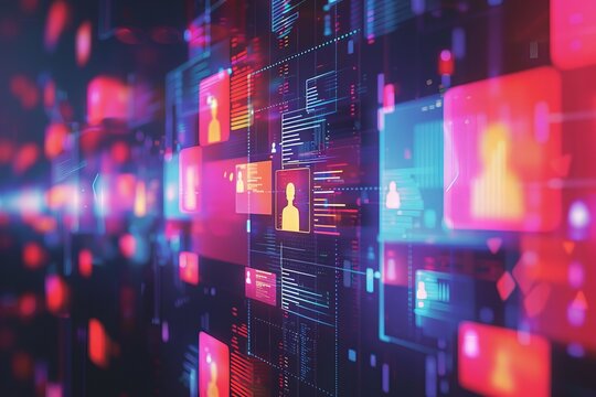 digital manipulation: fake accounts on a computer screen