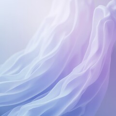 Obraz premium Layered fabric featuring deep lavender overlight blue, creating a subtle, ethereal depth through contrasting shades in this intimate close-up