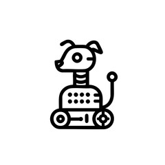 Futuristic animal robot vector illustration with a sleek and modern design. Perfect for sci-fi projects, branding, merchandise, and digital art.