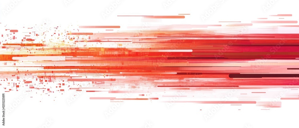 Poster abstract red and orange motion blur background with dynamic lines for design, advertising, or digita
