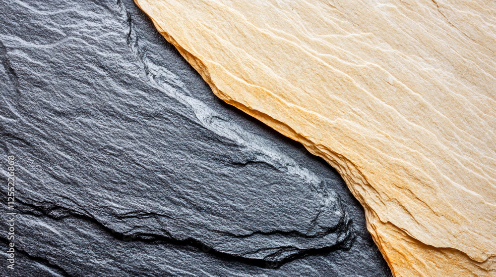 Aufkleber textured natural stone surface with black and cream tones for background or design use