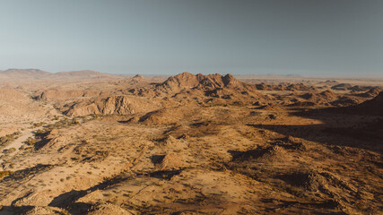 Spitzkoppe Mountains Sunset. Granite peaks in Namibia.