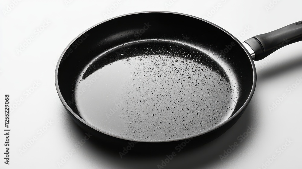 Poster non stick frying pan isolated on transparent background