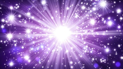 Fototapeta premium A cosmic-inspired purple glow with soft radiating light and deep celestial hues