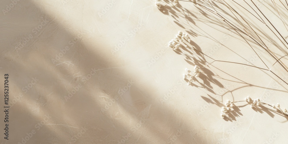 Poster a minimalist design with a light parchment background, clean lines and delicate textures, modern min