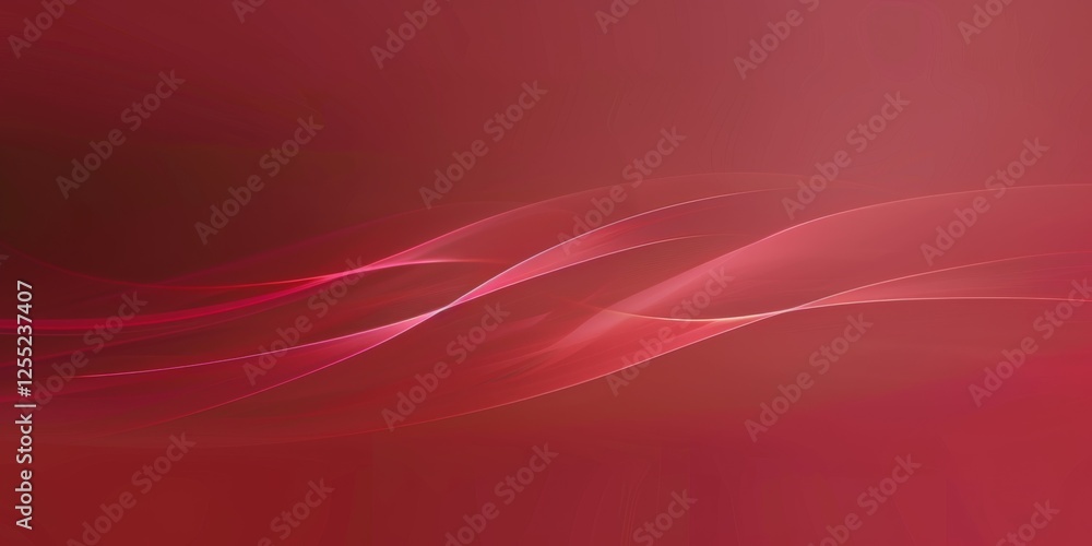 Poster A minimalist design with a light ruby-red background, Clean lines and subtle gradients, Modern minimalist style