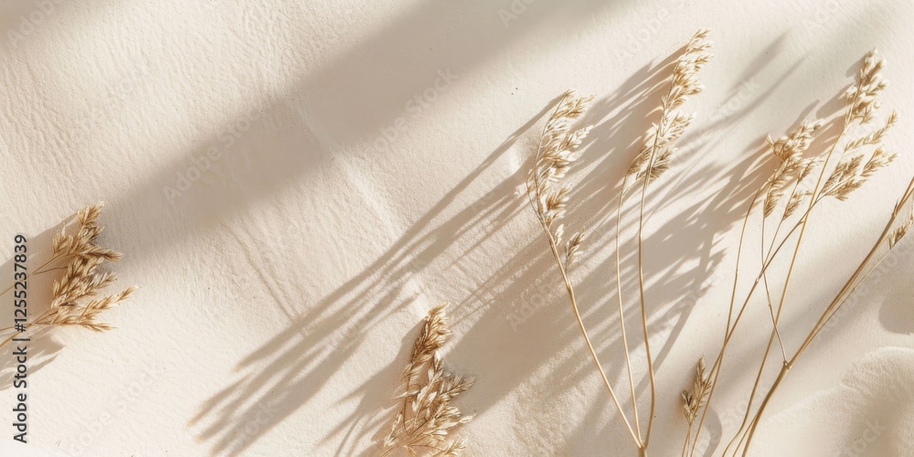 Poster a minimalist design with a light sand background, clean lines and delicate textures, modern minimali
