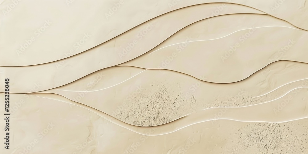 Poster a minimalist design with a light sand background, clean lines and delicate textures, modern minimali