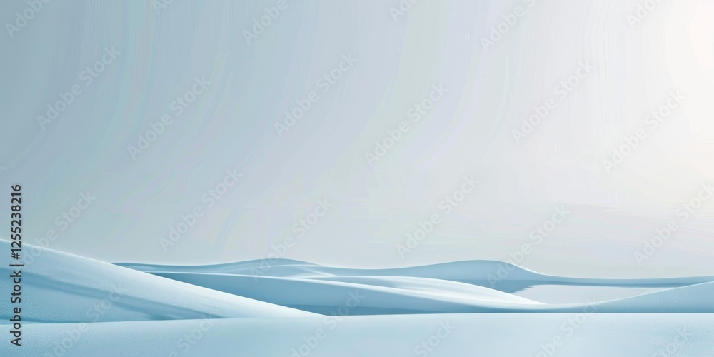 Poster a minimalist design with a light sapphire-blue background, clean lines and subtle gradients, modern 