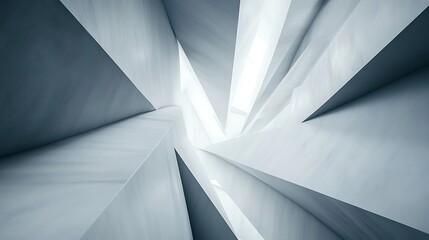 Abstract architectural interior, light shafts, perspective, modern space, potential use for design inspiration