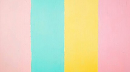 Fototapeta premium A playful candy-inspired gradient with bright pink, soft mint, and sunny yellow