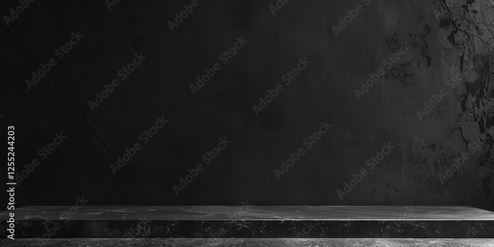 Poster a minimalist design with a pure charcoal black background, strong lines and smooth edges, contempora