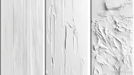 A seamless white wooden plank background with subtle grain texture and natural lighting