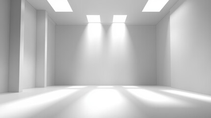Obraz premium A smooth and clean modern gray gradient background with soft lighting variations