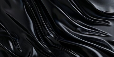 Fototapeta premium A minimalist design with a pure obsidian black background, Strong lines and smooth edges, Contemporary minimalist style