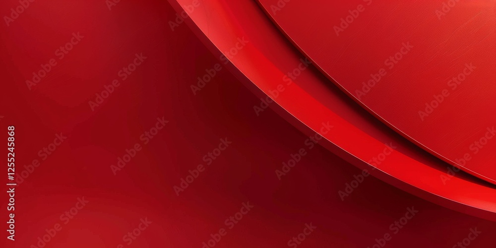 Poster a minimalist design with a pure red background, strong lines and clean edges, contemporary minimalis