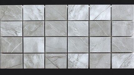 A smooth silver mosaic tile texture with rich depth and polished finishes