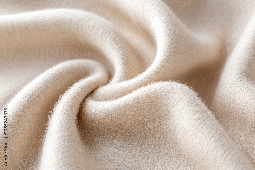 Poster this rich cashmere fabric in warm beige features soft focus and gentle folds that create a flowing p