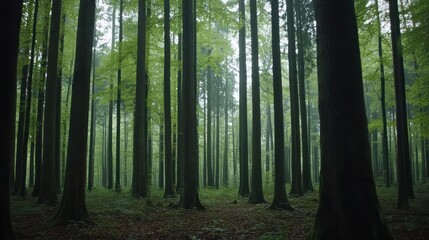 Fototapeta premium Mysterious Forest Path In Daylight